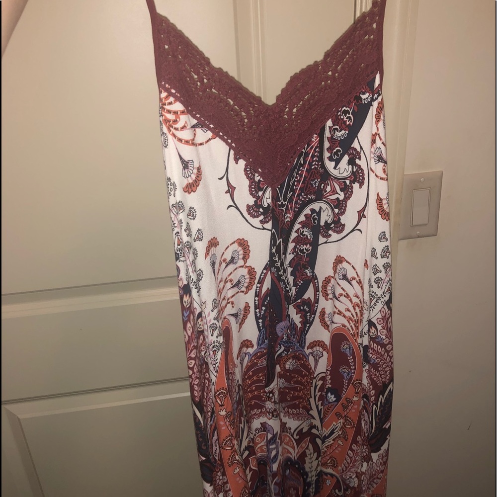 Flowy Paisley Floral Dress